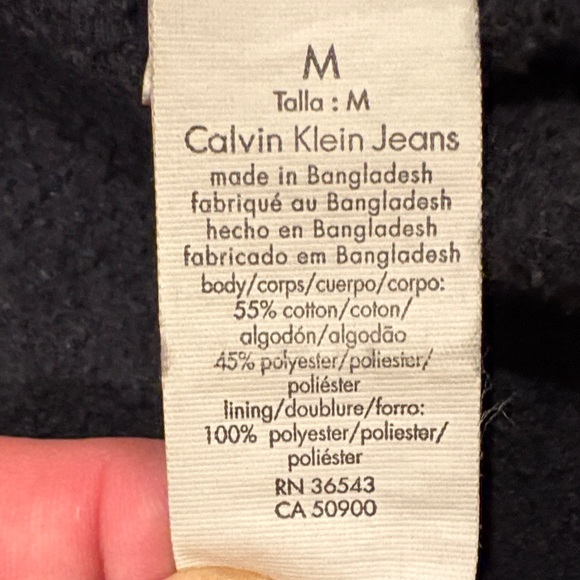 Calvin Klein Charcoal Full-Zip Jacket - Picture 6 of 6